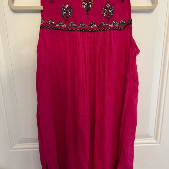 Maeve Pink Embellished Blouse with Mandarin Collar - Picture 3 of 5